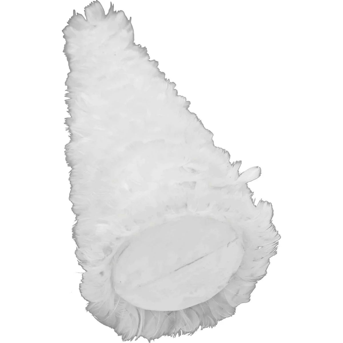 WHITE GOOSE FEATHER CHRISTMAS TREE CONE