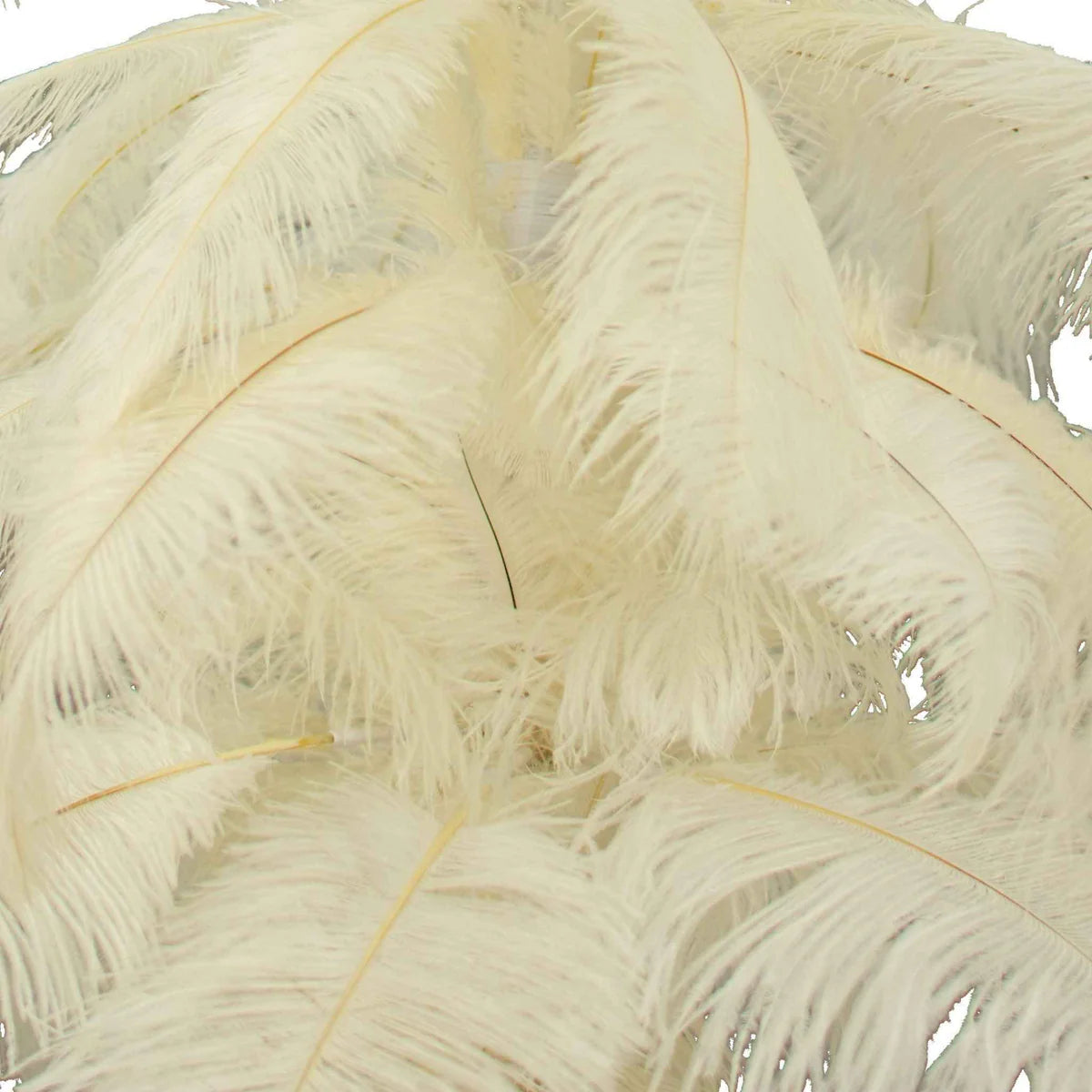 WHITE OSTRICH FEATHER CHRISTMAS TREE