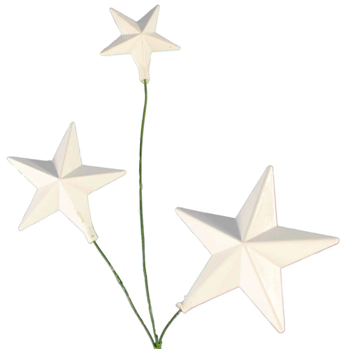 WHITE STAR PICK ORNAMENTS