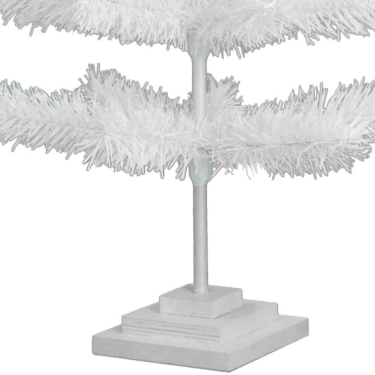 WHITE TINSEL CHRISTMAS TREE