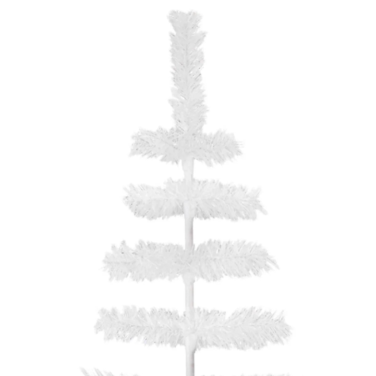 WHITE TINSEL CHRISTMAS TREE