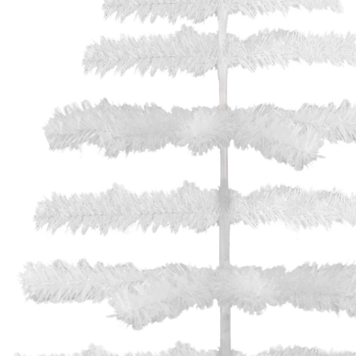 WHITE TINSEL CHRISTMAS TREE