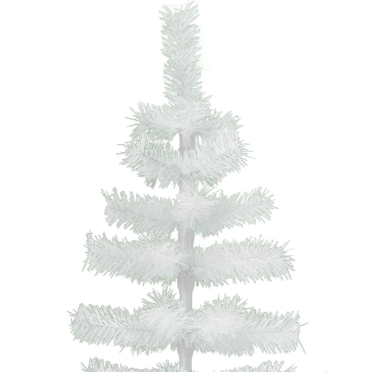 WHITE TINSEL CHRISTMAS TREE