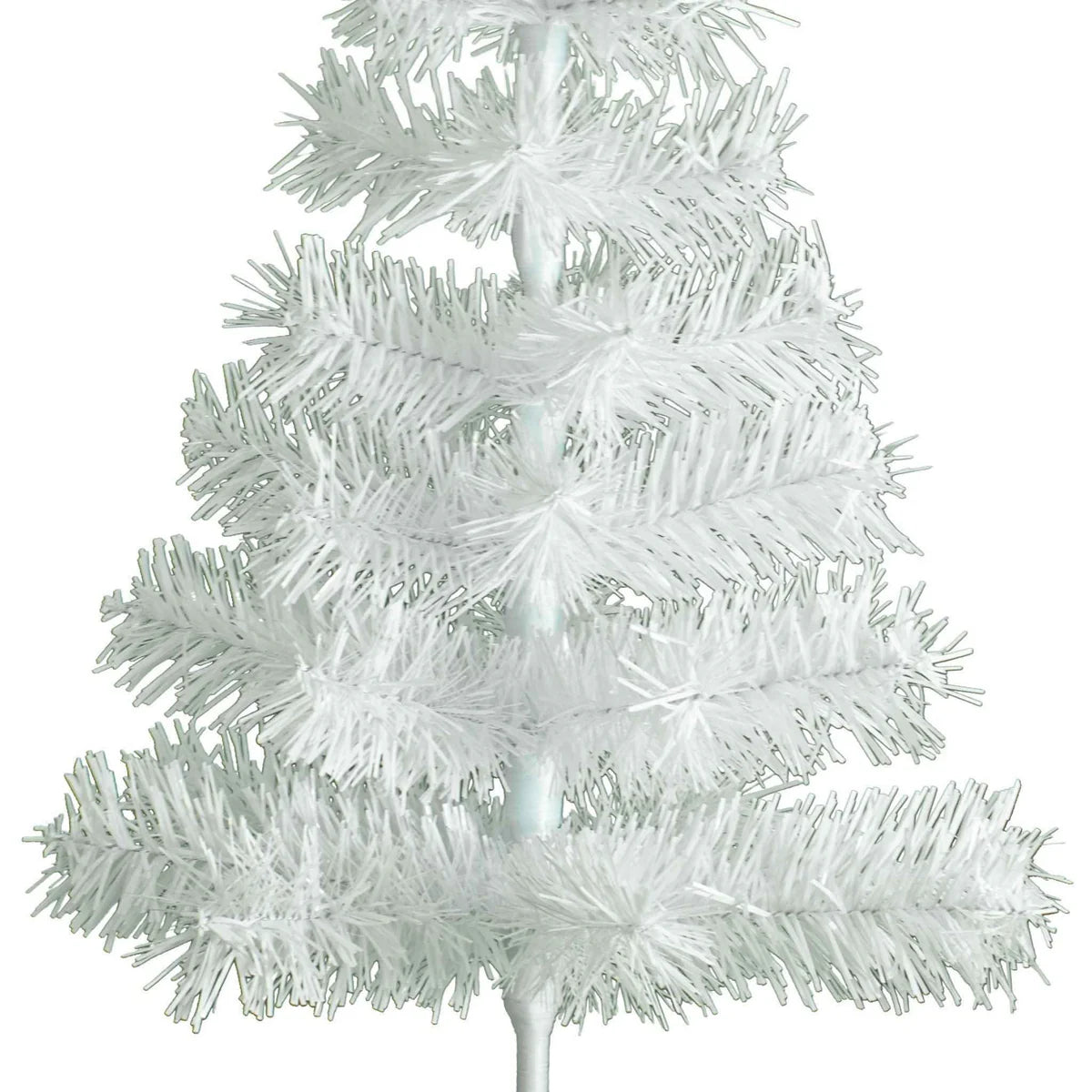 WHITE TINSEL CHRISTMAS TREE