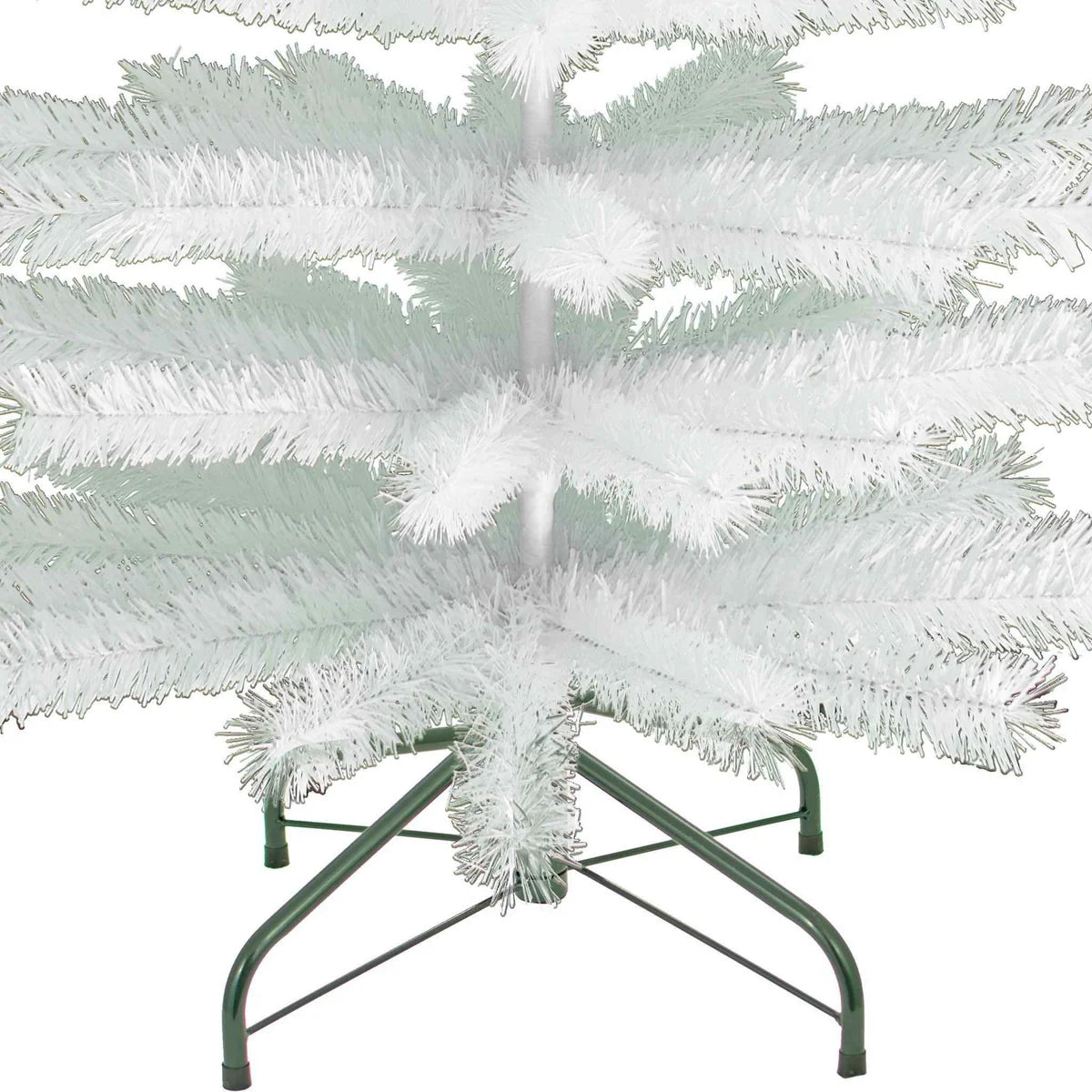 WHITE TINSEL CHRISTMAS TREE