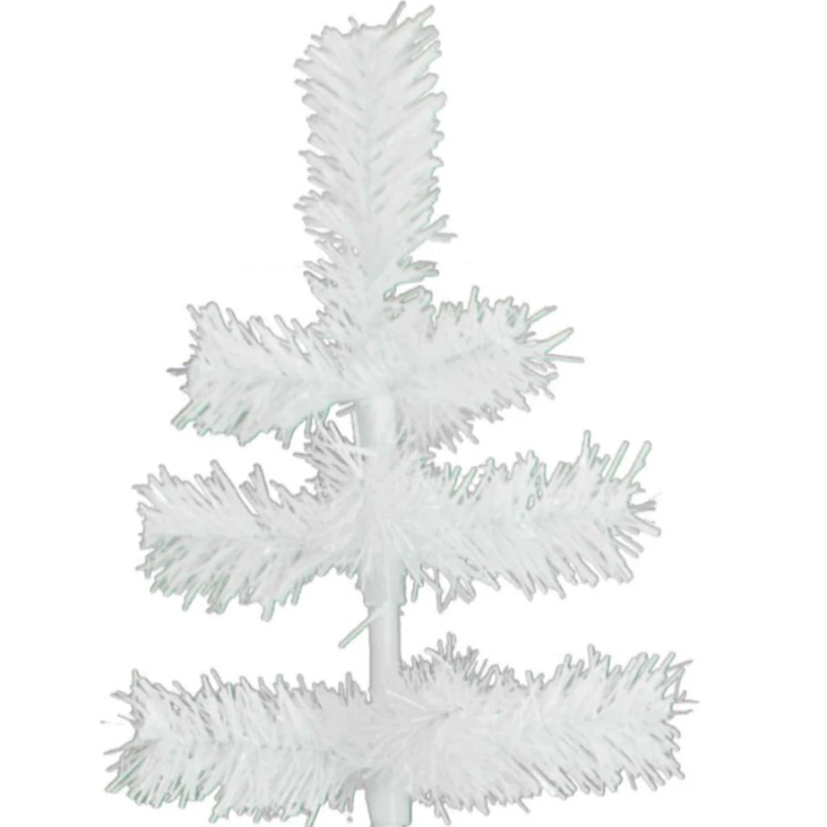 WHITE TINSEL CHRISTMAS TREE