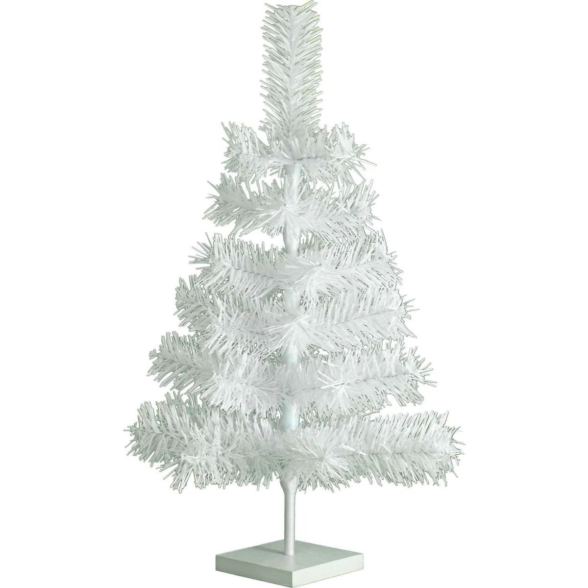 WHITE TINSEL CHRISTMAS TREE