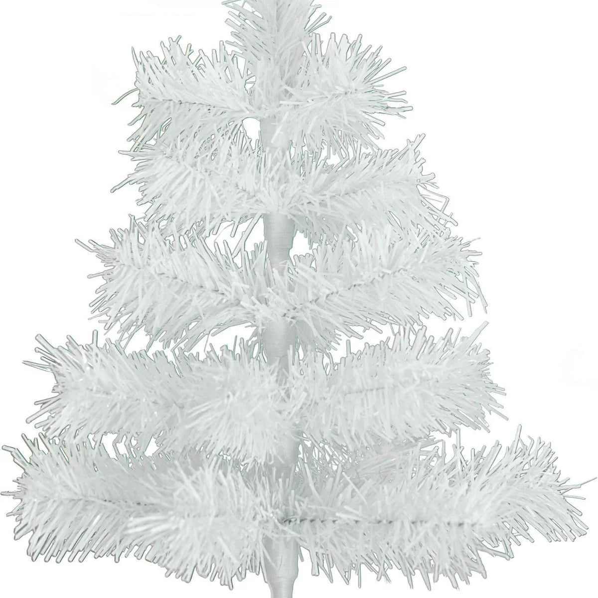 WHITE TINSEL CHRISTMAS TREE