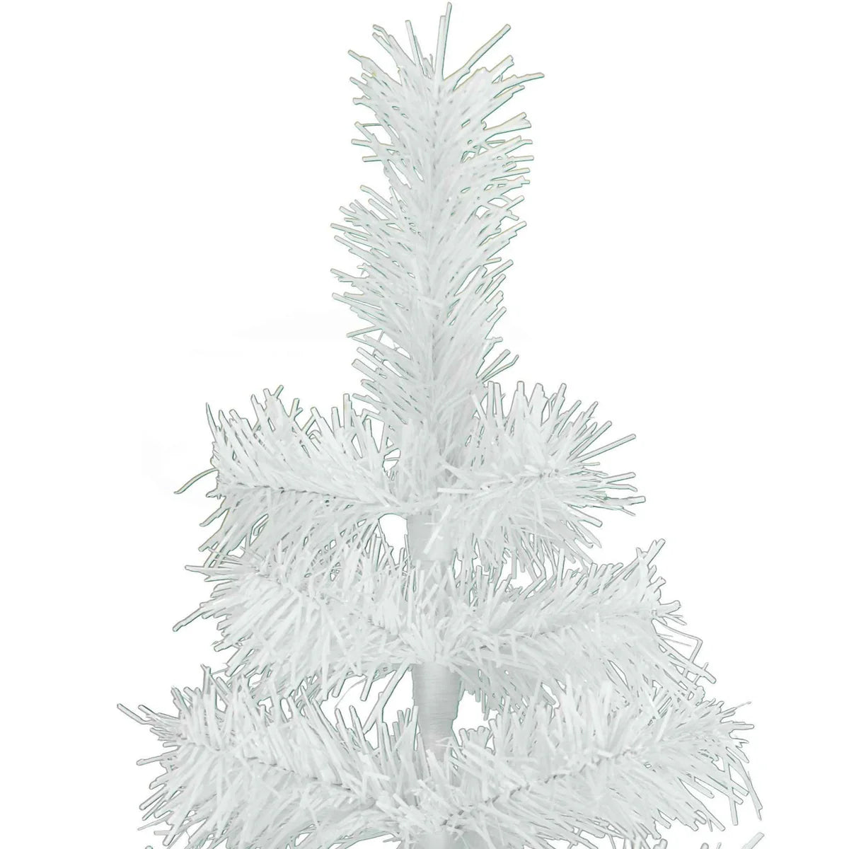 WHITE TINSEL CHRISTMAS TREE