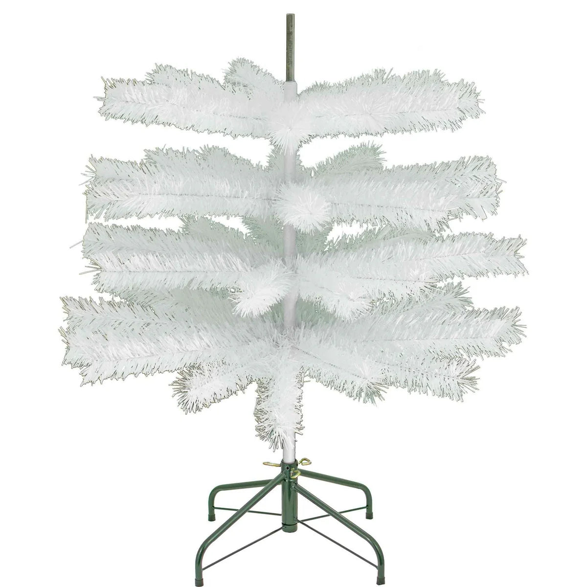 WHITE TINSEL CHRISTMAS TREE