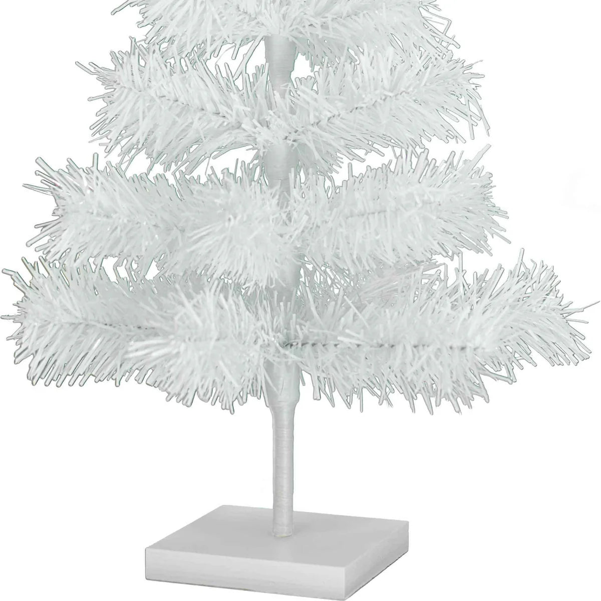 WHITE TINSEL CHRISTMAS TREE