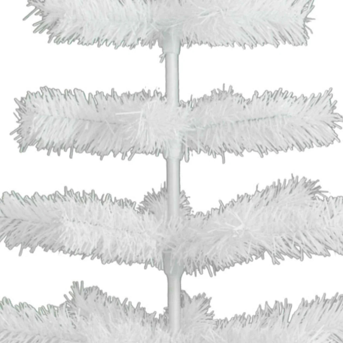 WHITE TINSEL CHRISTMAS TREE