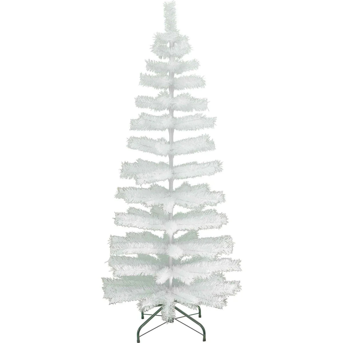 WHITE TINSEL CHRISTMAS TREE