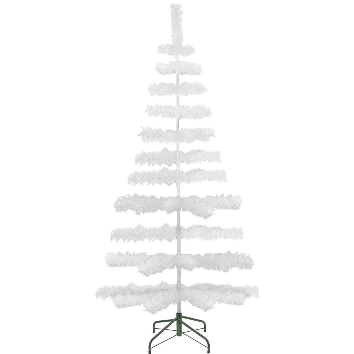WHITE TINSEL CHRISTMAS TREE