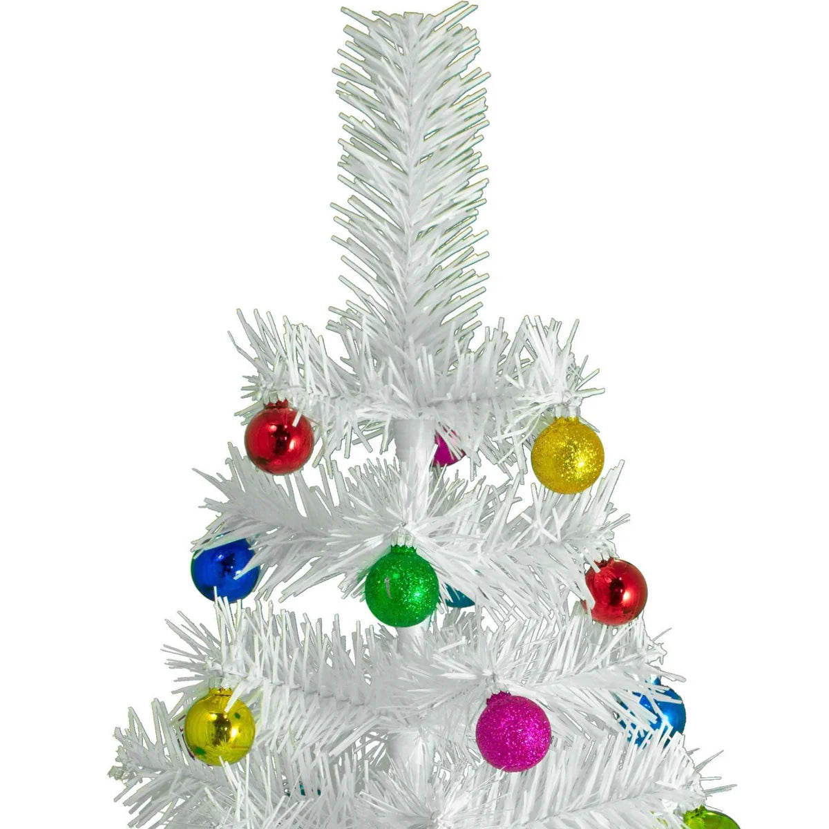 WHITE TINSEL CHRISTMAS TREE