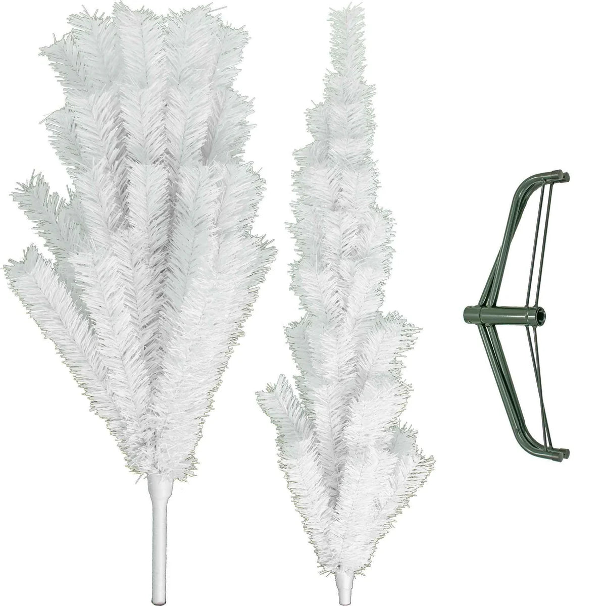 WHITE TINSEL CHRISTMAS TREE