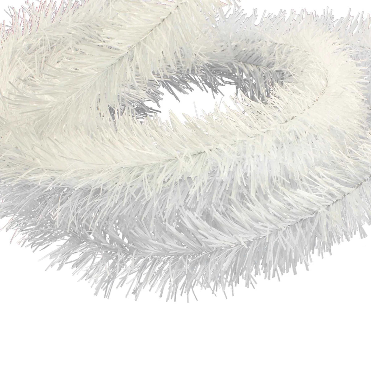 WHITE TINSEL GARLAND