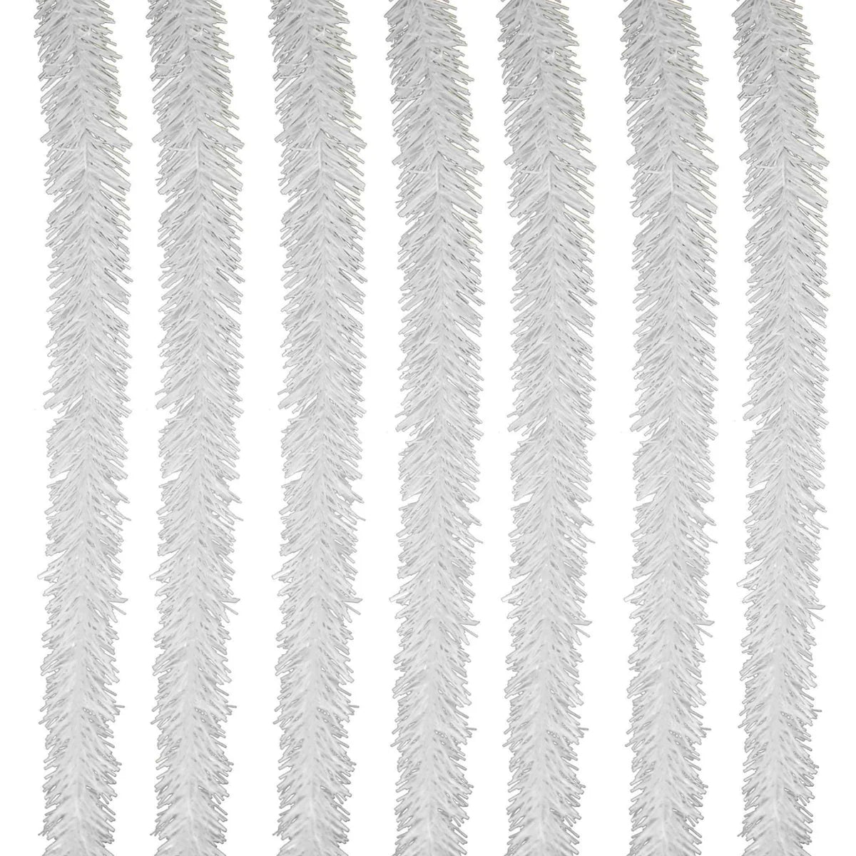 WHITE TINSEL GARLAND