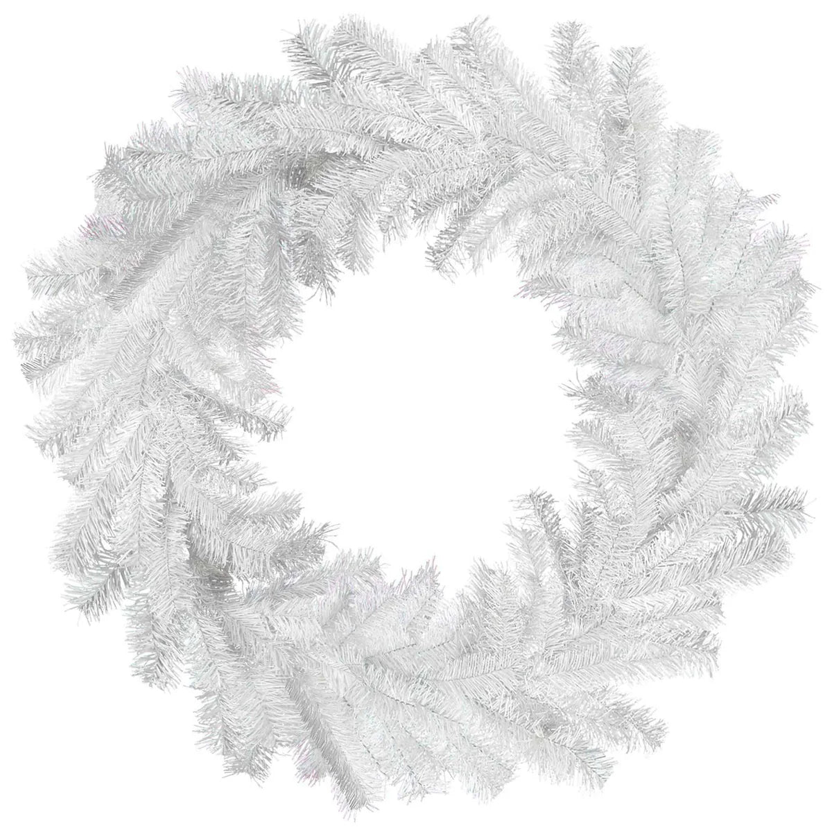 WHITE TINSEL WREATHS