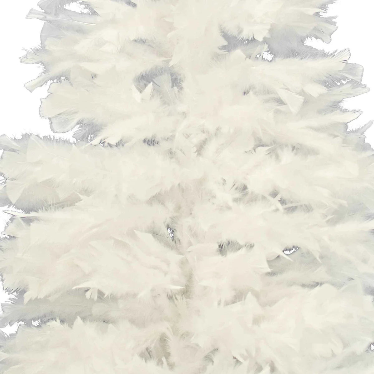 WHITE TURKEY FEATHER CHRISTMAS TREE
