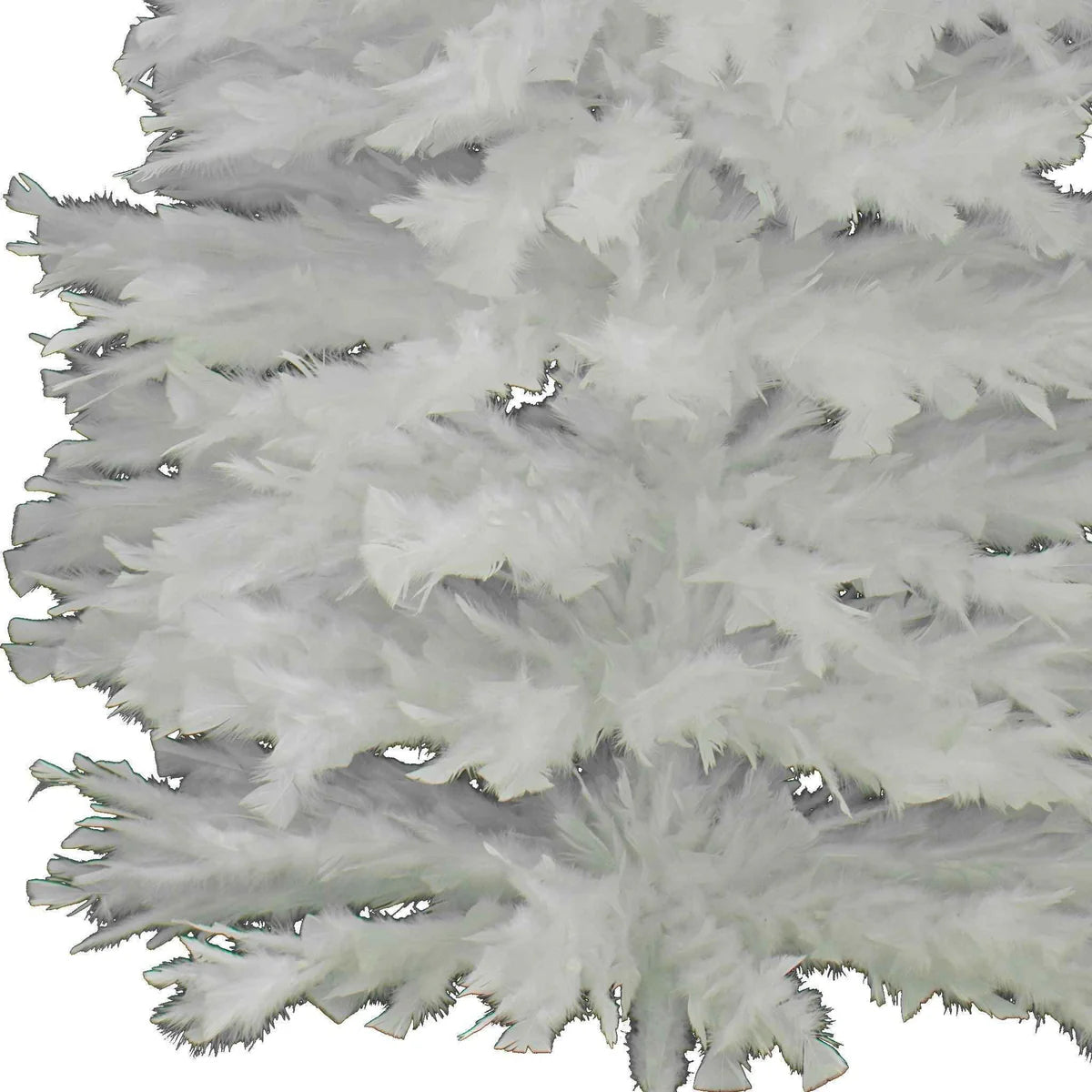 WHITE TURKEY FEATHER CHRISTMAS TREE
