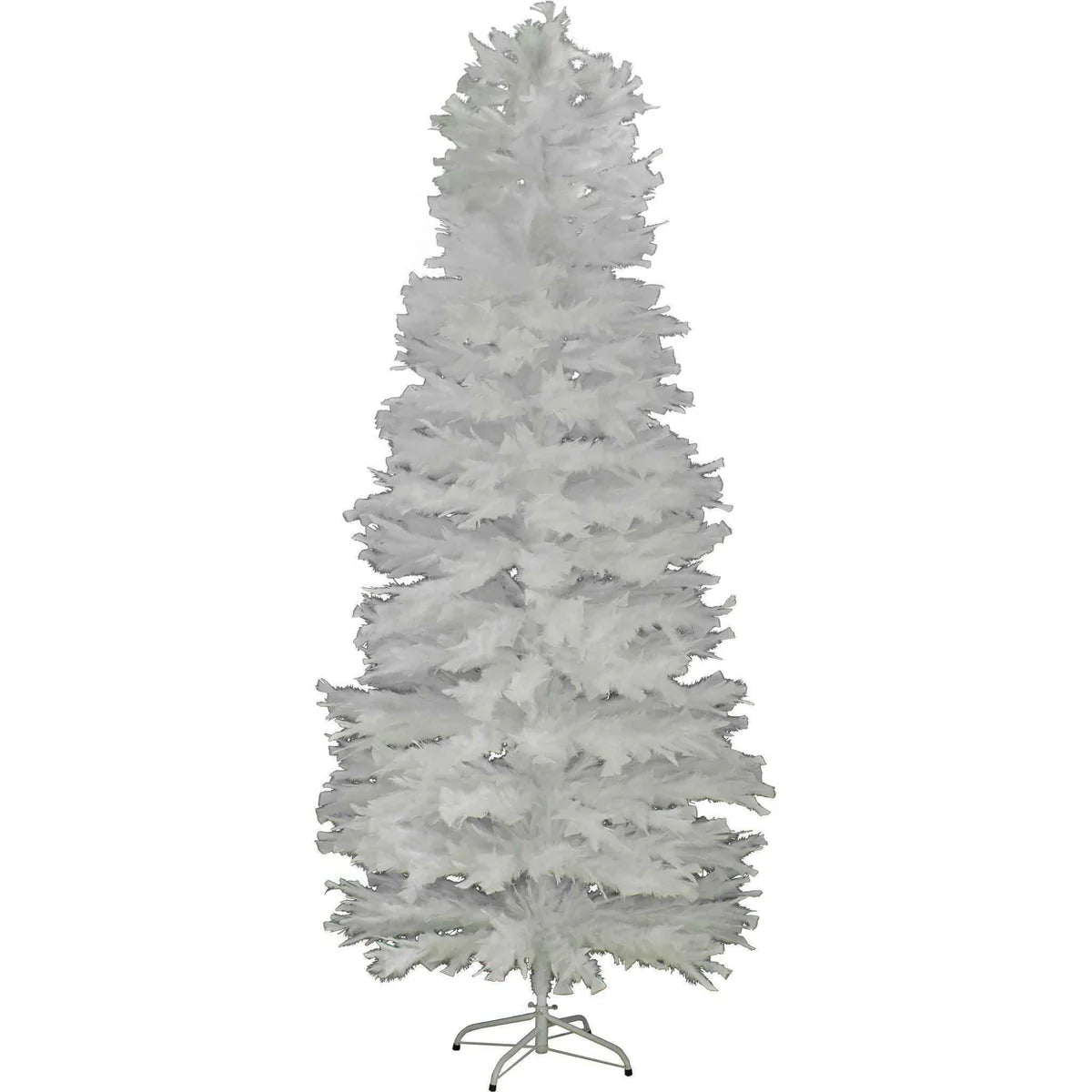 WHITE TURKEY FEATHER CHRISTMAS TREE