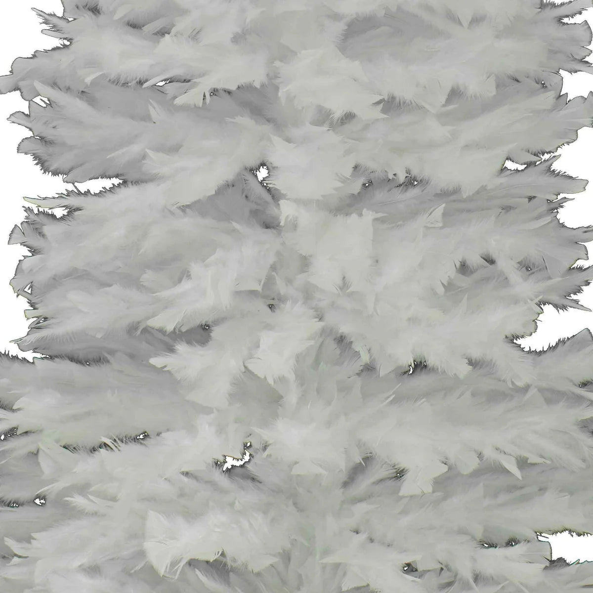 WHITE TURKEY FEATHER CHRISTMAS TREE