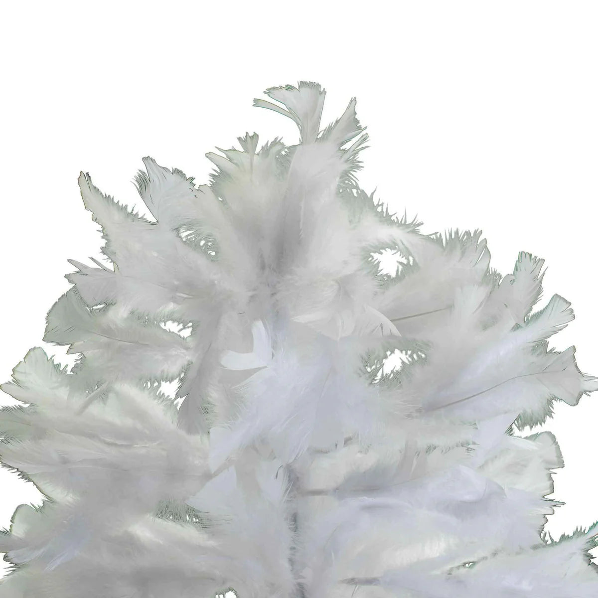 WHITE TURKEY FEATHER CHRISTMAS TREE