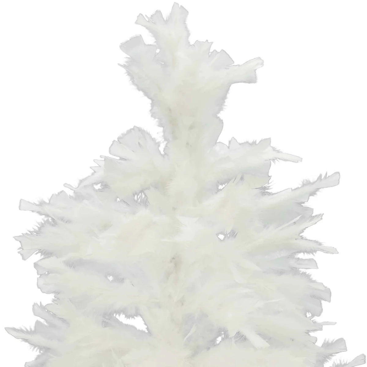 WHITE TURKEY FEATHER CHRISTMAS TREE