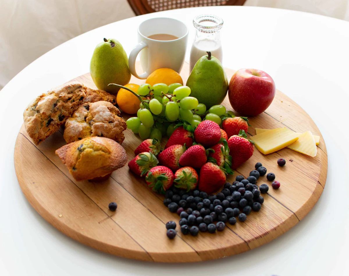 WINE BARREL CUTTING BOARD