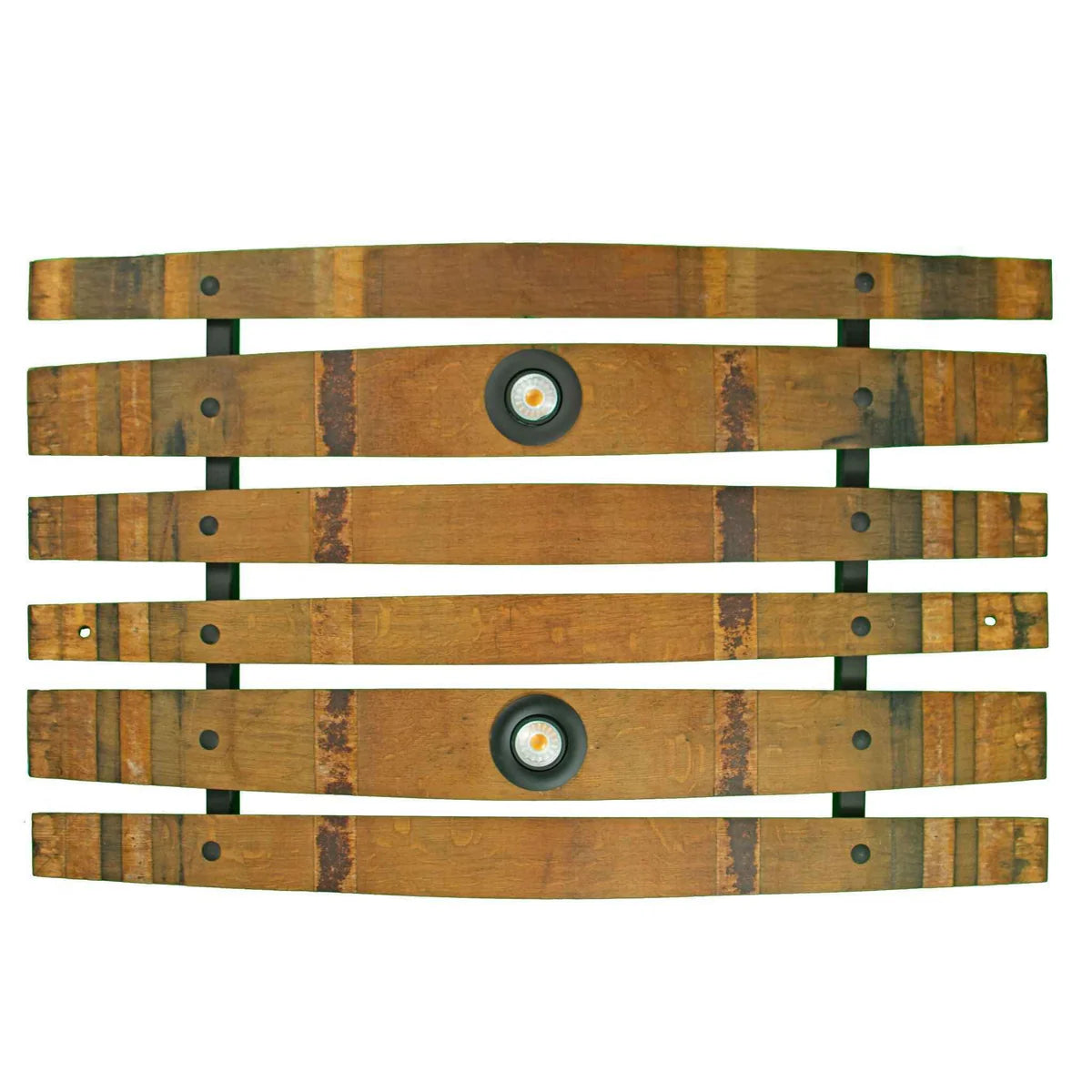 WINE BARREL STAVE CHANDELIER