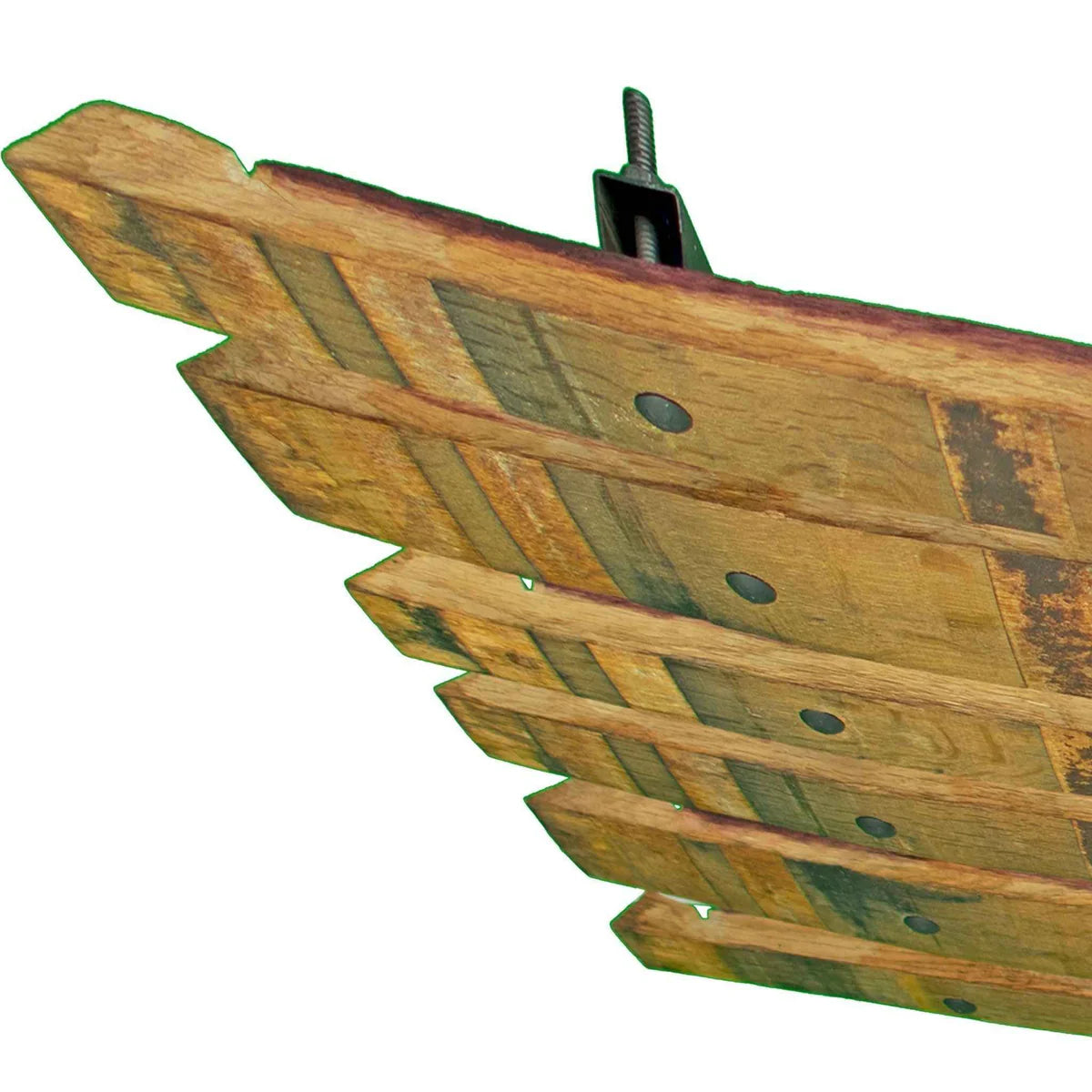 WINE BARREL STAVE CHANDELIER