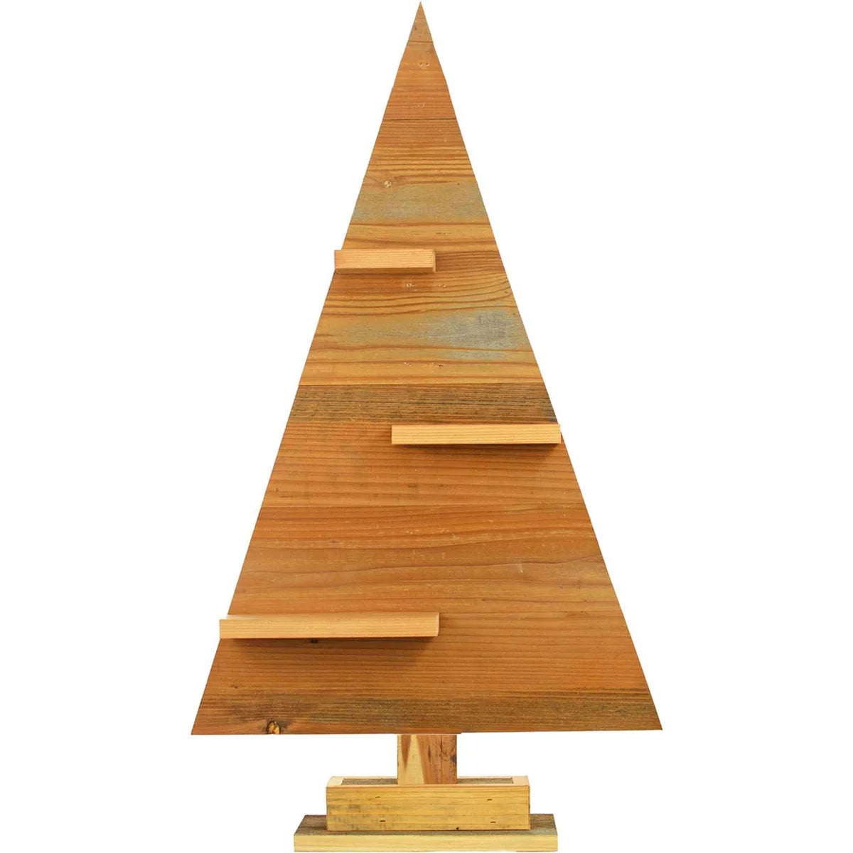 WOOD TRIANGLE RETAIL MERCHANDISING TREE