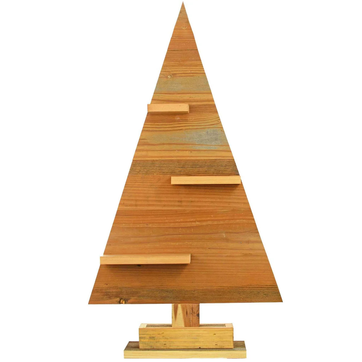 WOOD TRIANGLE RETAIL MERCHANDISING TREE
