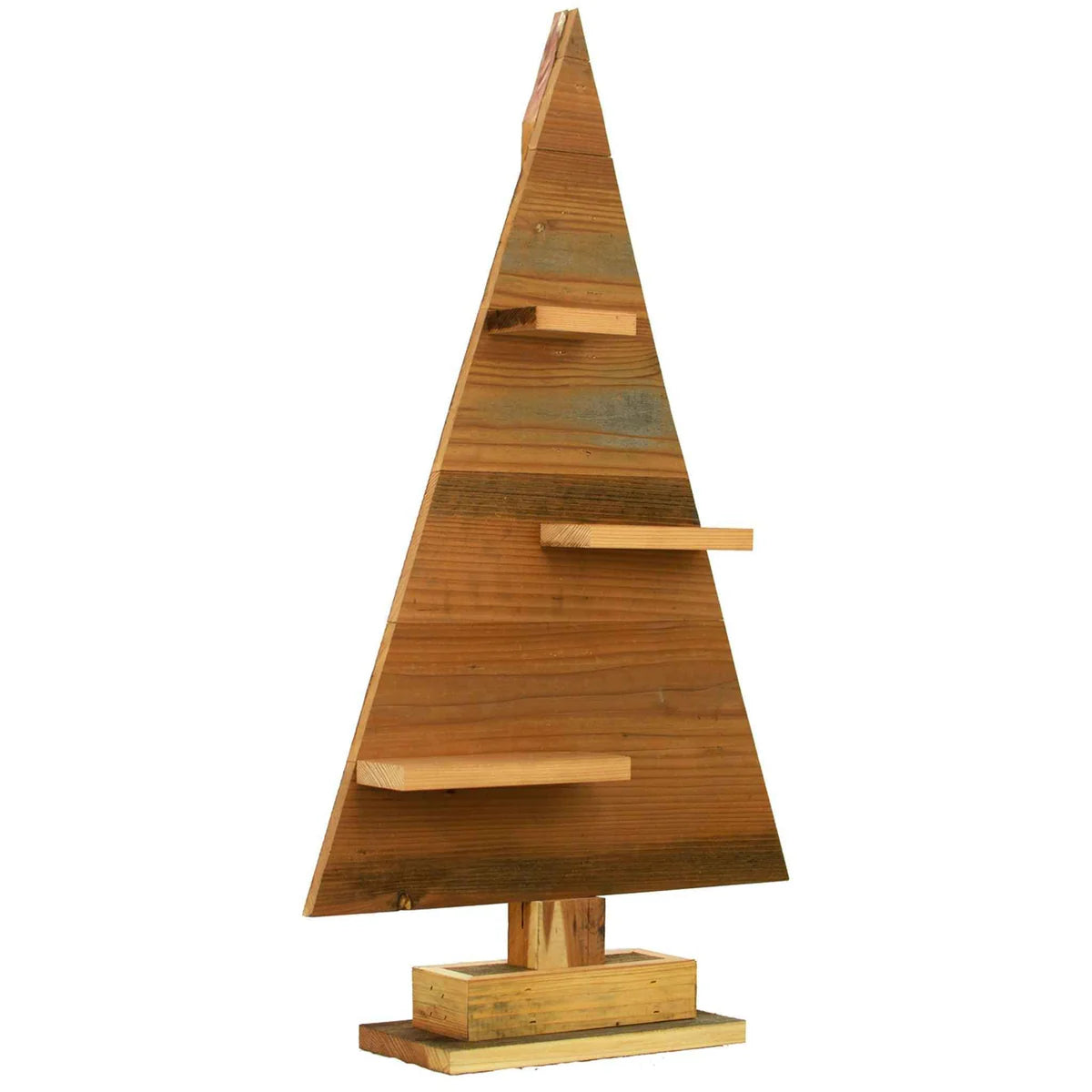 WOOD TRIANGLE RETAIL MERCHANDISING TREE