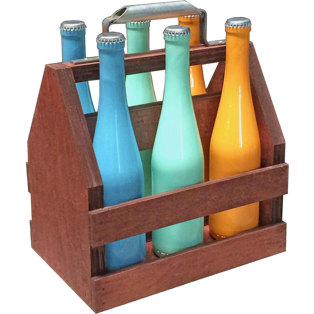 WOODEN WINE BOTTLE CADDIE RACK