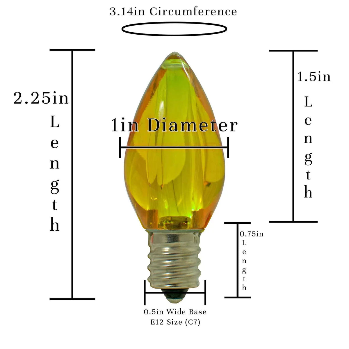 YELLOW LED LIGHT BULBS