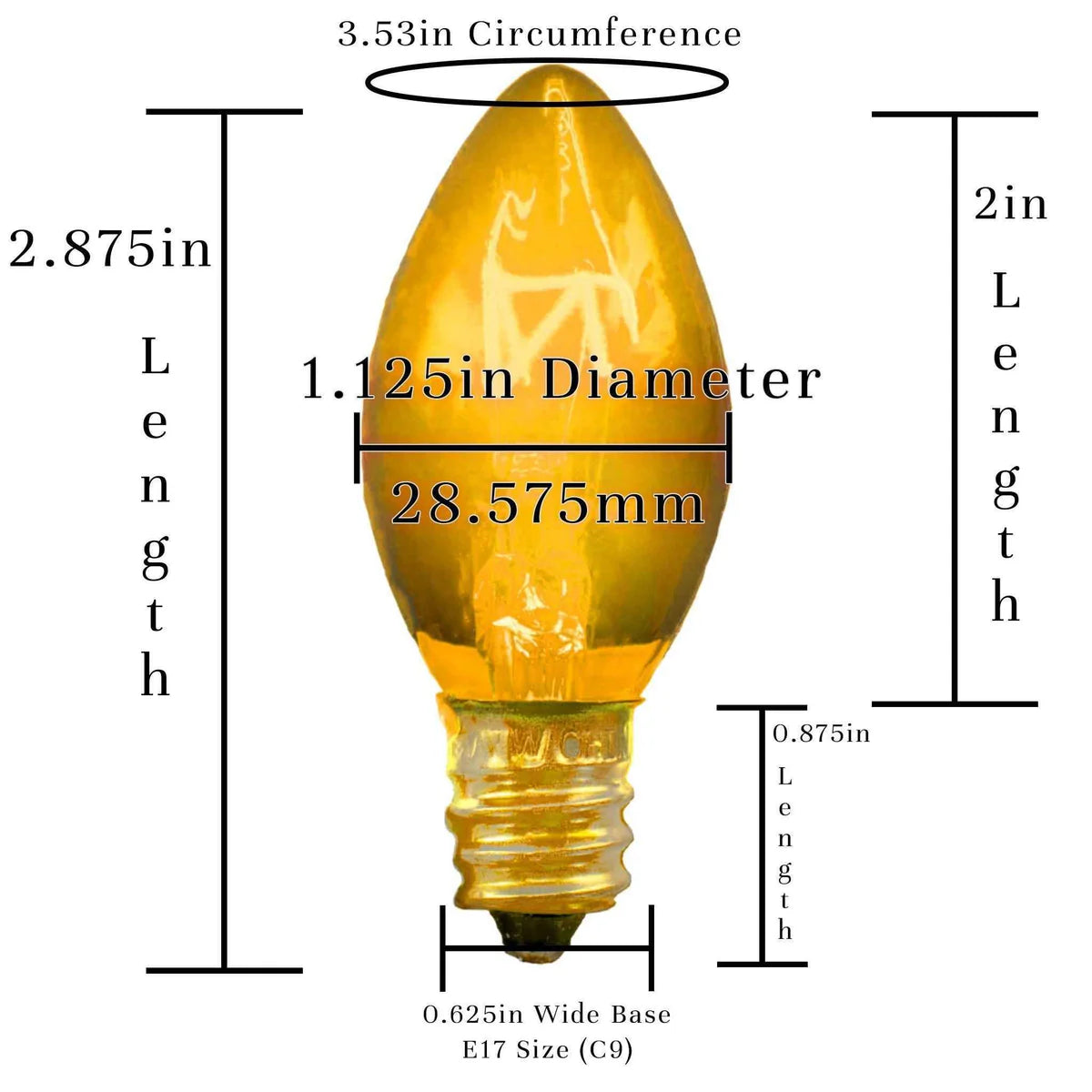 YELLOW LIGHT BULBS