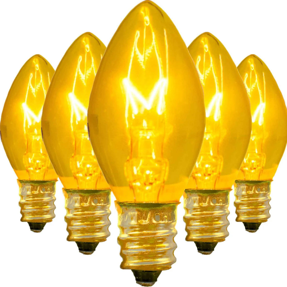 YELLOW LIGHT BULBS