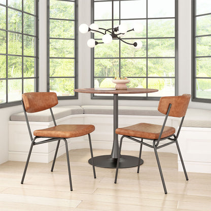 CHARON DINING CHAIR VINTAGE BROWN