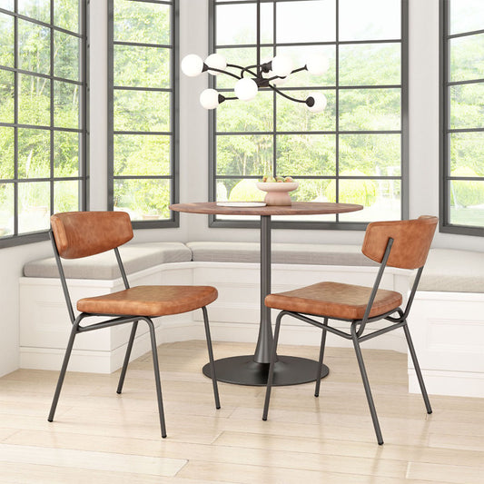 CHARON DINING CHAIR VINTAGE BROWN