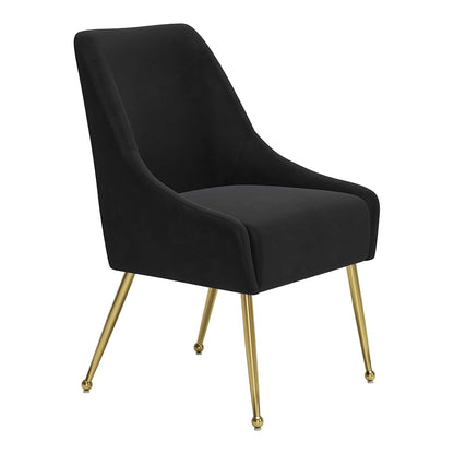 MAXINE DINING CHAIR BLACK & GOLD