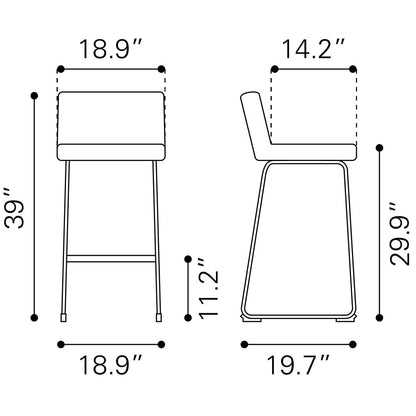 PAGO BARSTOOL BLACK