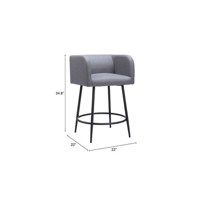 HORBAT COUNTER STOOL GRAY