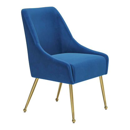 MAXINE DINING CHAIR NAVY BLUE & GOLD
