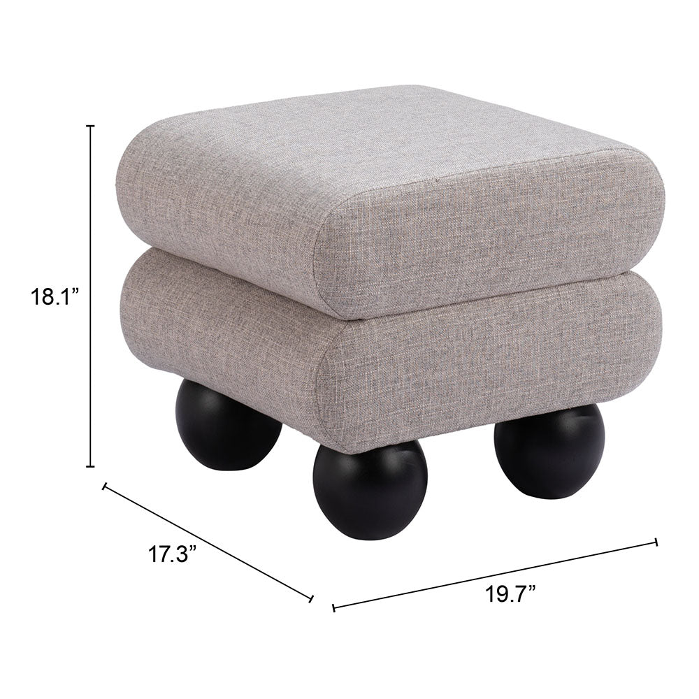 DAVAO OTTOMAN GRAY