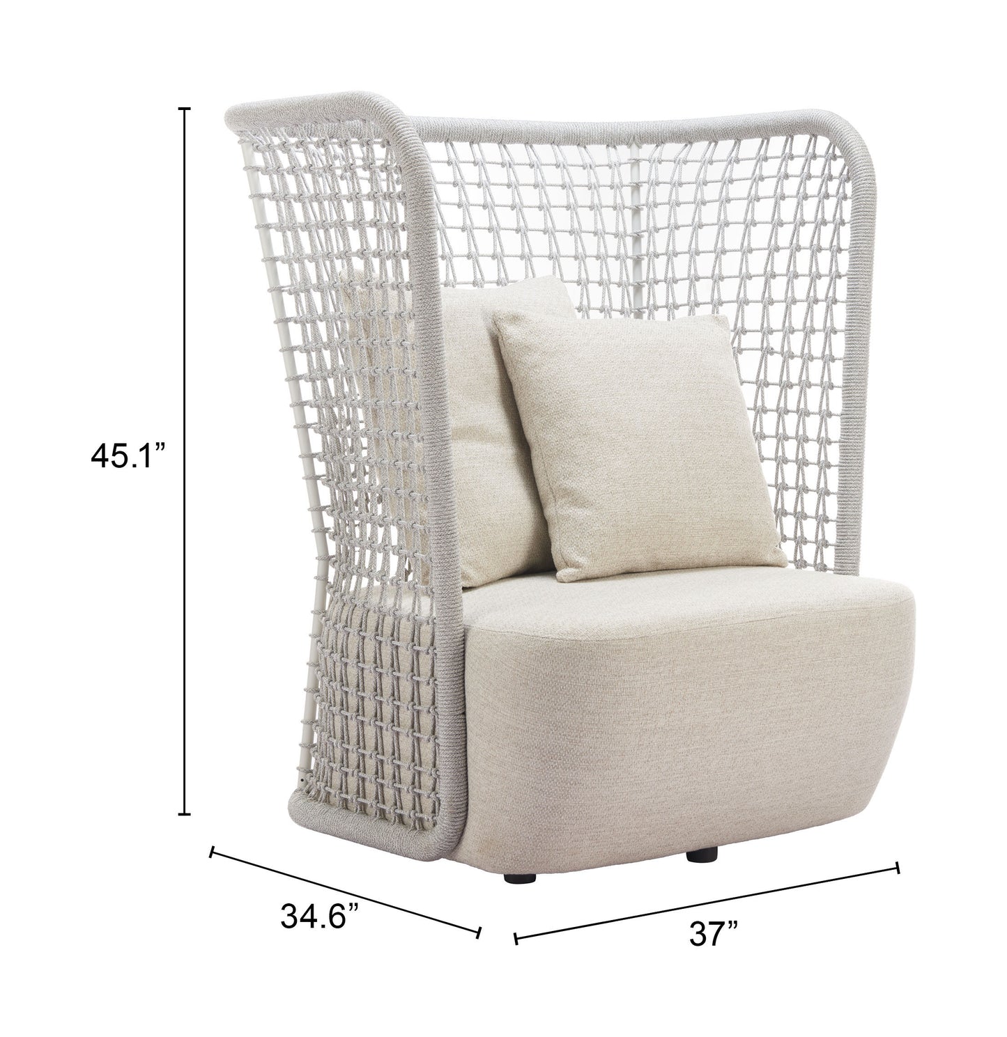 HUDU ACCENT CHAIR BEIGE
