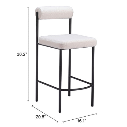 LIVORNO COUNTER STOOL IVORY