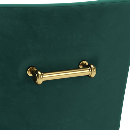 MAXINE DINING CHAIR GREEN & GOLD