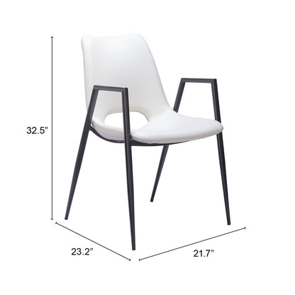 DESI DINING CHAIR WHITE